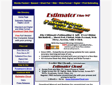 Tablet Screenshot of estimatorcorp.com